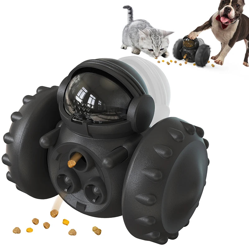 Interactive Leaking Dog Treat Toy - Fun Tumbler Feeder for Dogs and Cats, IQ Training Accessory for Small & Large Pets
