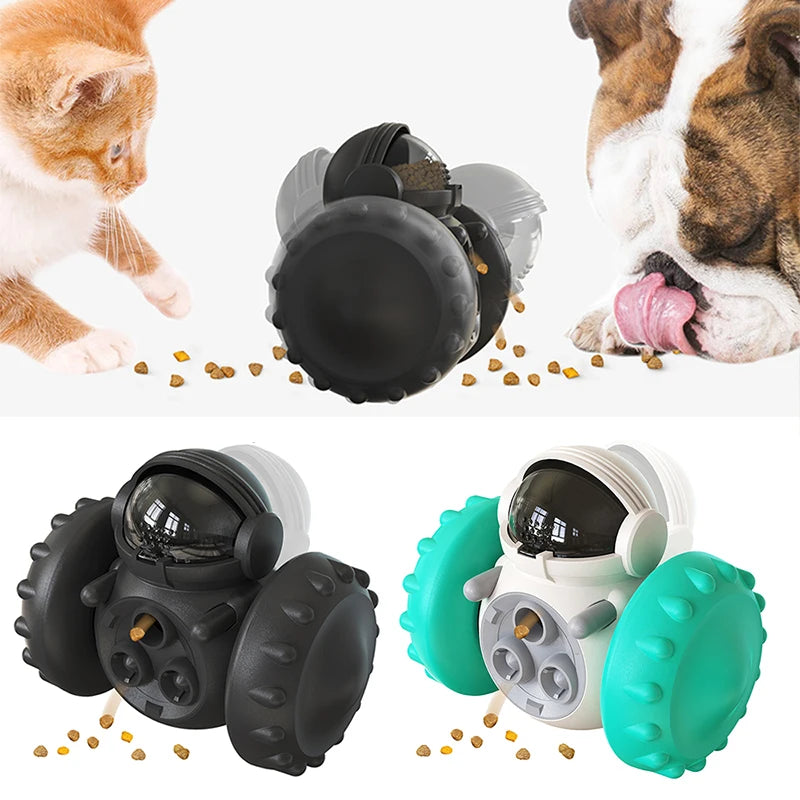 Interactive Leaking Dog Treat Toy - Fun Tumbler Feeder for Dogs and Cats, IQ Training Accessory for Small & Large Pets