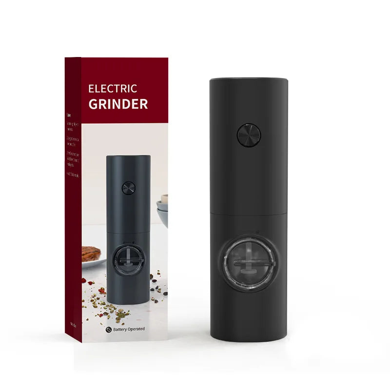 Rechargeable Electric Gravity Salt and Pepper Grinder Set - Adjustable Spice Mill for Effortless Seasoning