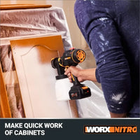 WORX NITRO 20V Cordless Paint Sprayer – Powerful, Portable, Brushless