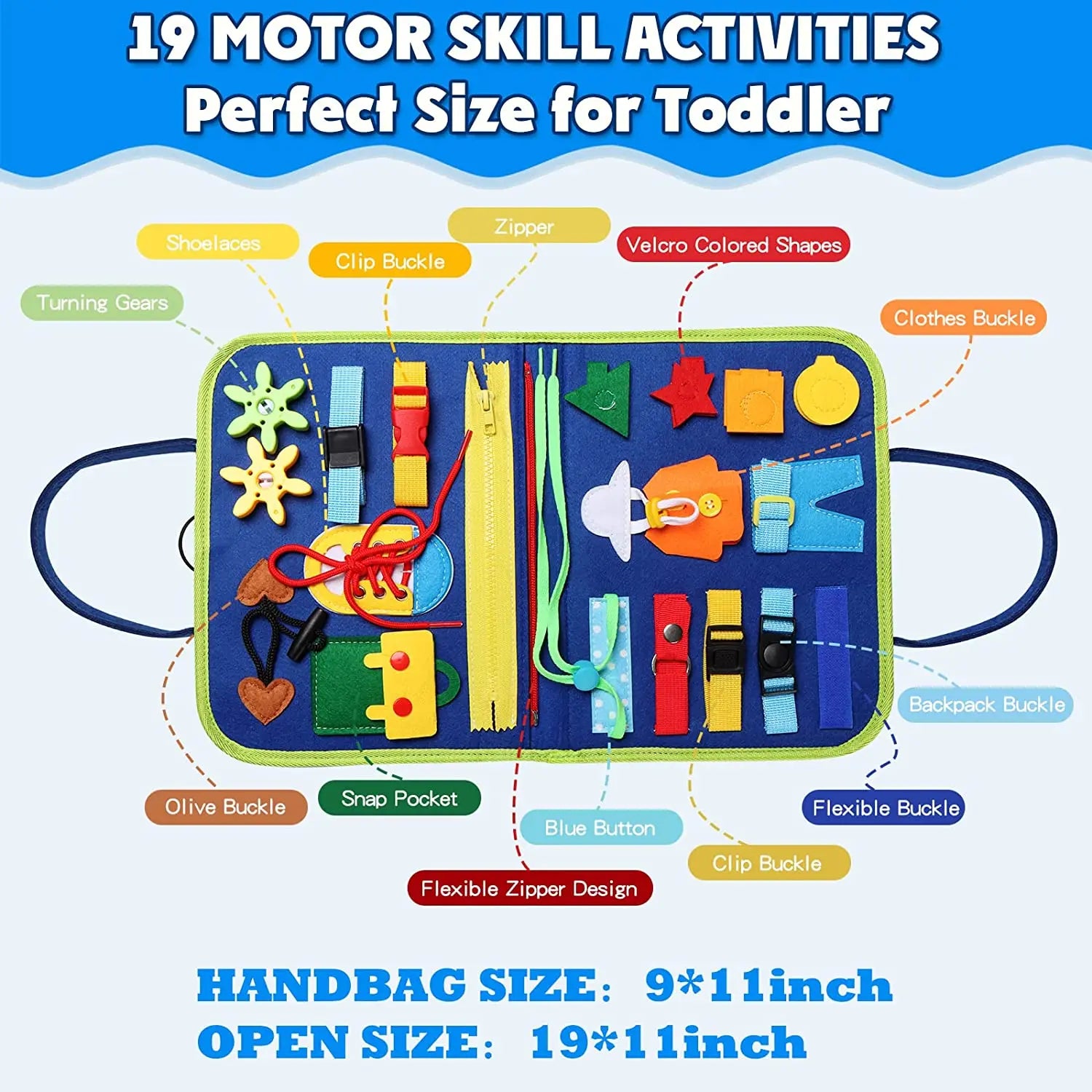 Travel-Friendly Montessori Activity Board