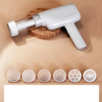 Portable Wireless Pasta Maker with 6 Molds – USB Rechargeable, 1800mAh Battery, Perfect Kitchen Gadget for Fresh Noodles!