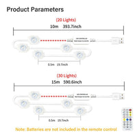Transform Your Outdoors: Smart LED Eave & String Lights with APP & Remote Control, Waterproof for Patio, Garden & Home