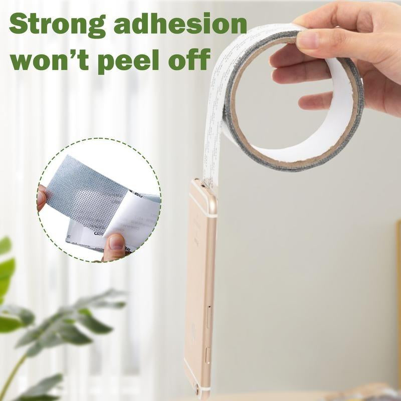 Repair Your Screens Like New: Durable Gray Adhesive Fiberglass Mesh Tape for Windows & Doors