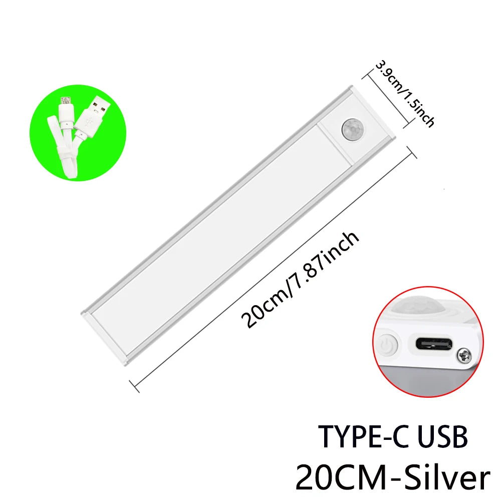 Transform Your Space with Motion Sensor LED Night Light – Perfect for Cabinets and Closets!