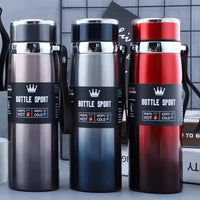 Premium Stainless Steel Thermal Water Bottle - Keeps Drinks Hot or Cold Perfect for Coffee & Tea - Ideal Gift Vacuum Flask