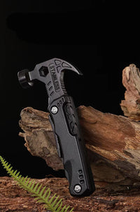 Versatile Outdoor Stainless Steel Folding Pliers with Hammer Tool
