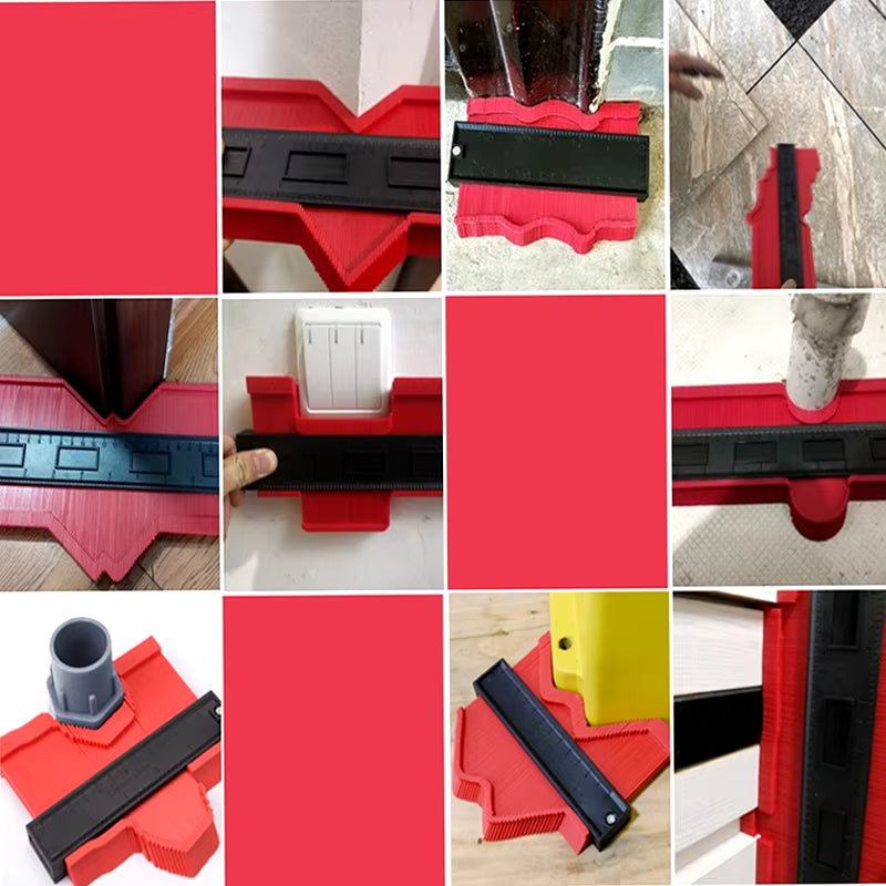 Ultimate Profile Contour Gauge - Precision Line Copier Ruler for Woodworking, Tiling & Crafting Projects