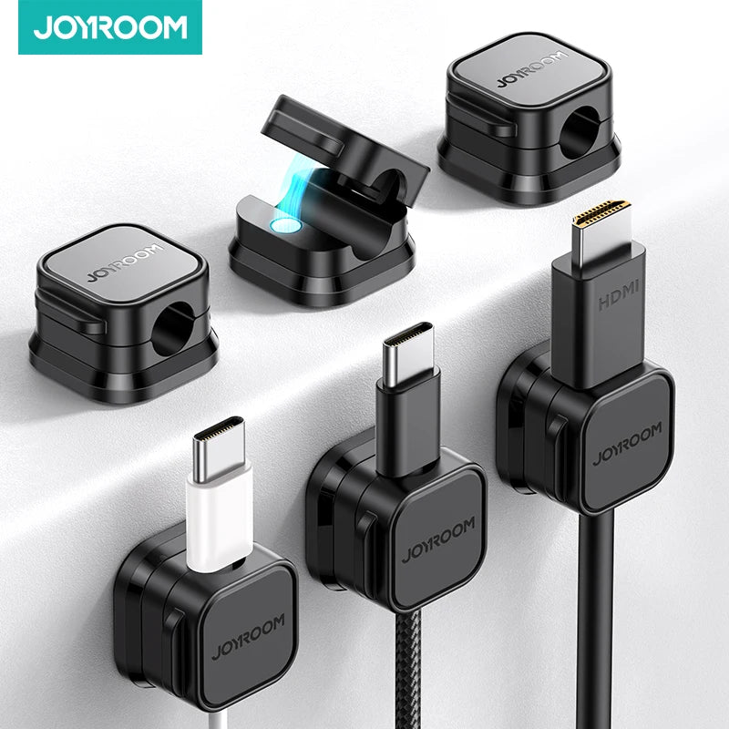 Adjustable Magnetic Cable Clips - Under Desk Wire Management Organizer