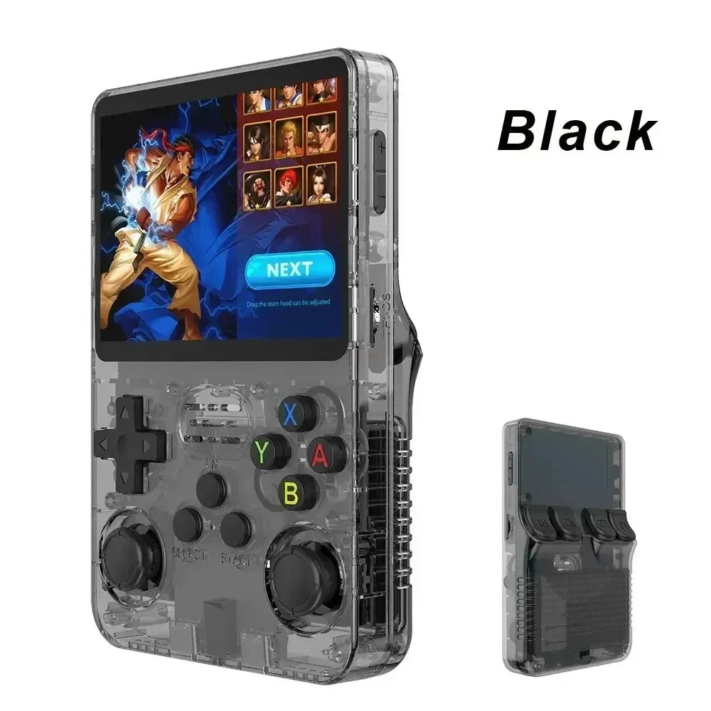 R36S Retro Handheld Game Console - 64GB, 3.5-Inch IPS Screen, Open-Source Linux - Perfect Gift for Gaming Enthusiasts!