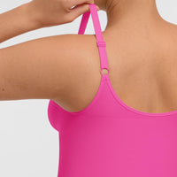 Seamless Peach Heart Collar Bodysuit - Comfortable Shapewear Jumpsuit with Zipper for Women