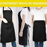 Versatile Adjustable Unisex Cooking Apron with Pockets - Ideal for Chefs, Waiters, Barbecue Lovers, and Hairdressers