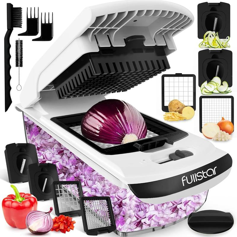 Fullstar 4-in-1 Vegetable Chopper & Spiralizer – Compact Kitchen Essential