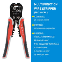 Versatile Automatic Wire Stripper & Crimper Tool - Adjustable Multifunctional Pliers for All Your Cable Cutting Needs