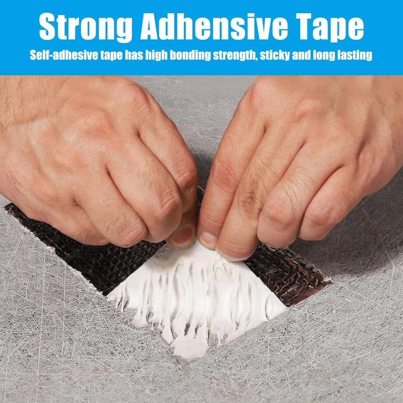 Premium Waterproof Butyl Tape - 16.4 Ft Self-Adhesive Leak Repair for Roofs and Metal Tiles
