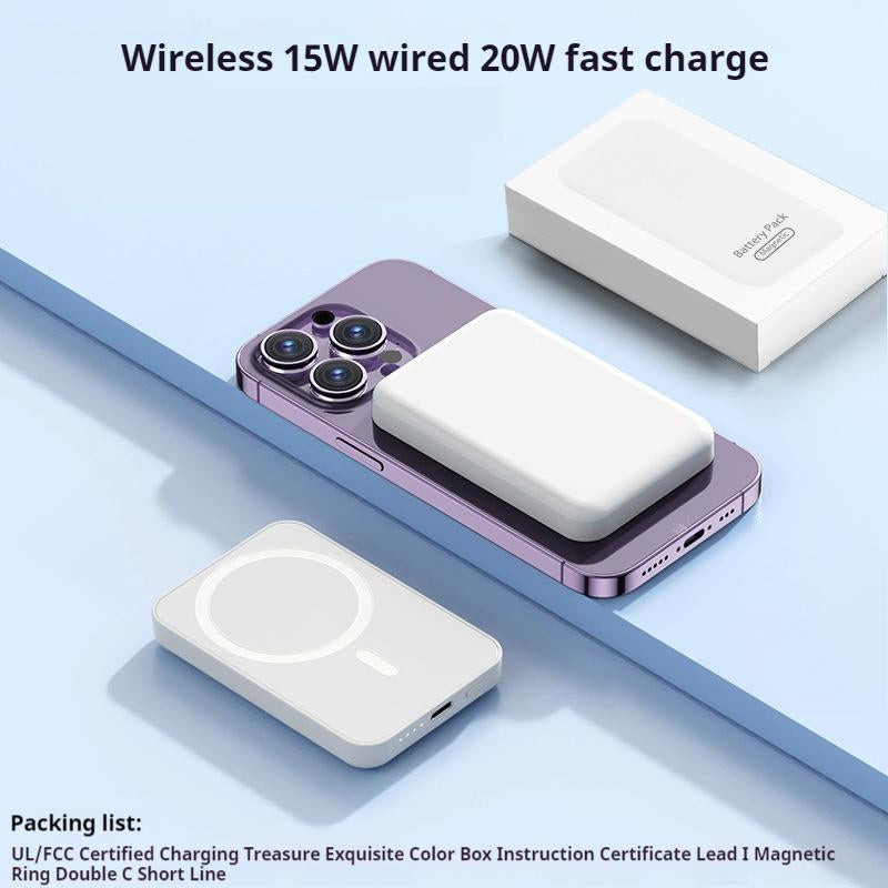 Ultra-Thin 10000mAh Magnetic Power Bank for iPhone 12-17 - Fast Charging PD 20W Wireless Portable Charger