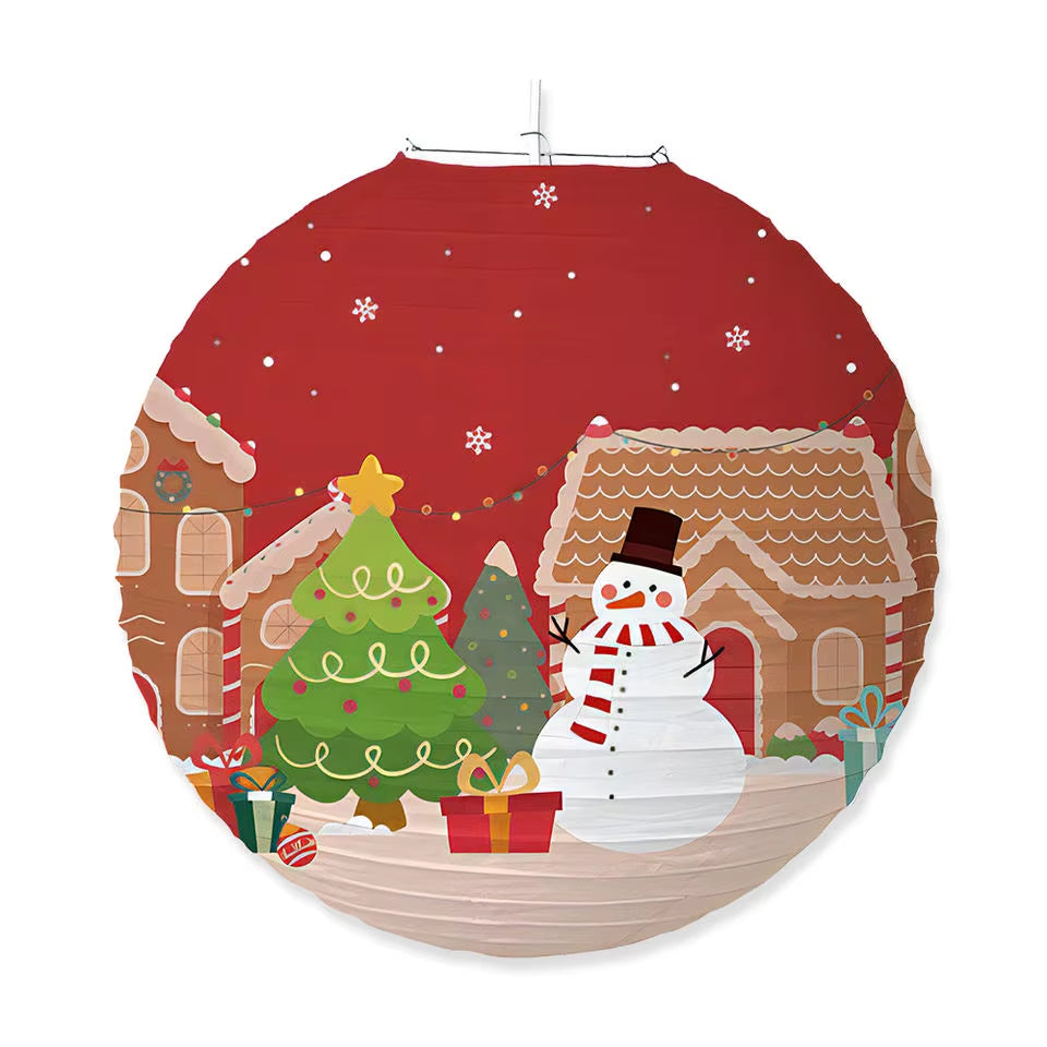 Festive Christmas Lanterns - Father Christmas, Snowman & Moose Outdoor Party Decorations