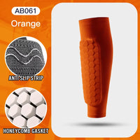 Premium Football Shin Guard Socks with Foam Padding - Calf Compression Sleeve & Honeycomb Design for Ultimate Protection and Comfort in Soccer!