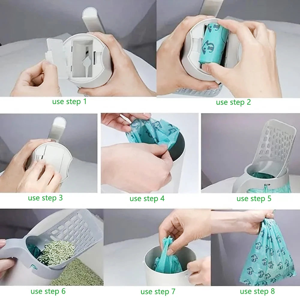 Self-Cleaning Cat Litter Shovel Scoop - Effortless Toilet Cleanup for Your Feline Friend!
