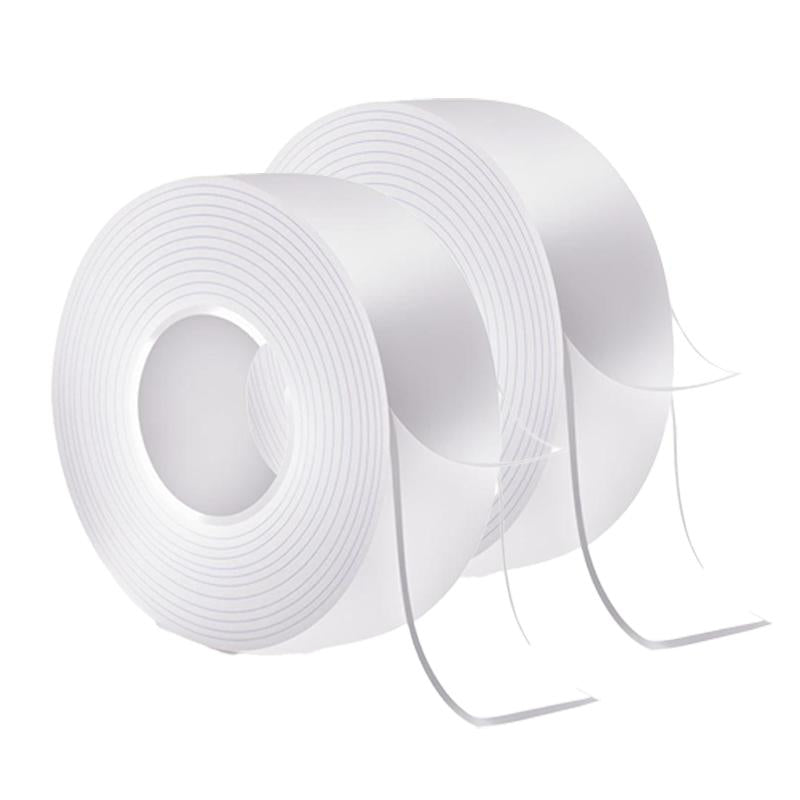 3 Rolls of Heavy Duty Double Sided Nano Adhesive Tape - 9.85FT See-Through Mounting Strips for Easy Home Decor & Gym Tasks