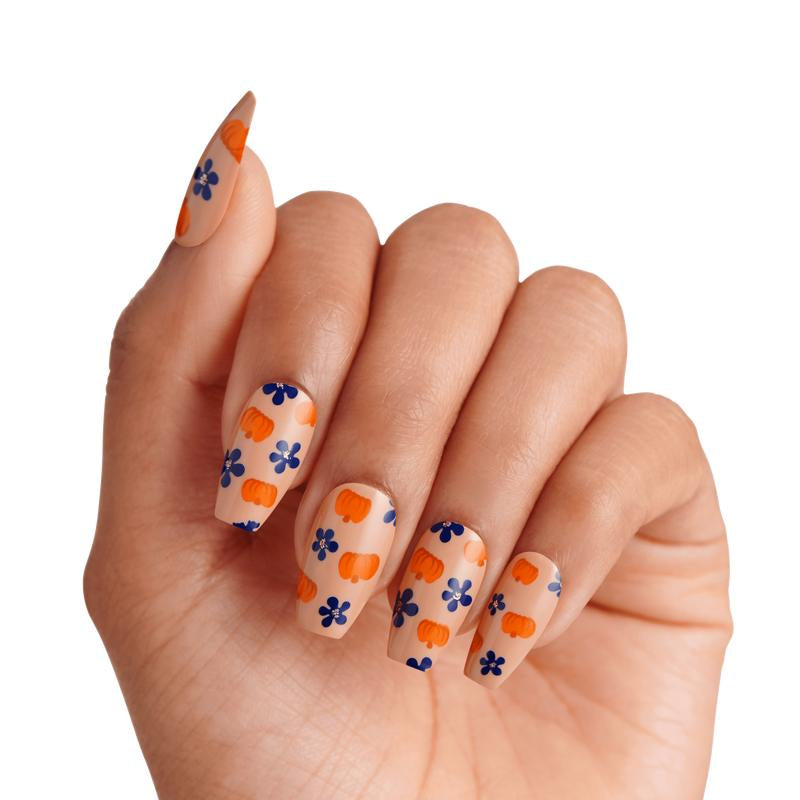 Spook-tacular KISS Allhallows Eve Press-On Glue Nails for Halloween Glam!