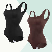 Ultimate Waist Trainer Bodysuit for Women - Tummy Control Seamless Shapewear, Butt Lifter Full Body Shaper in Black, White & Brown - High-Waist Girdle for All-Day Comfort