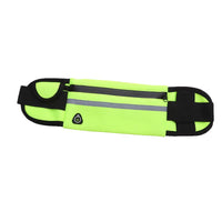 Comfortable Sport Running Waist Bag for Men & Women - Stylish Fanny Pack with Safety Tape for Gym, Cycling & Phone Storage