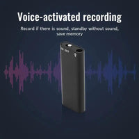 Professional Voice-Activated Digital Recorder - 32GB Noise-Canceling MP3 Player, Ultra-Thin Portable Design for Business Meetings, Battery Not Included