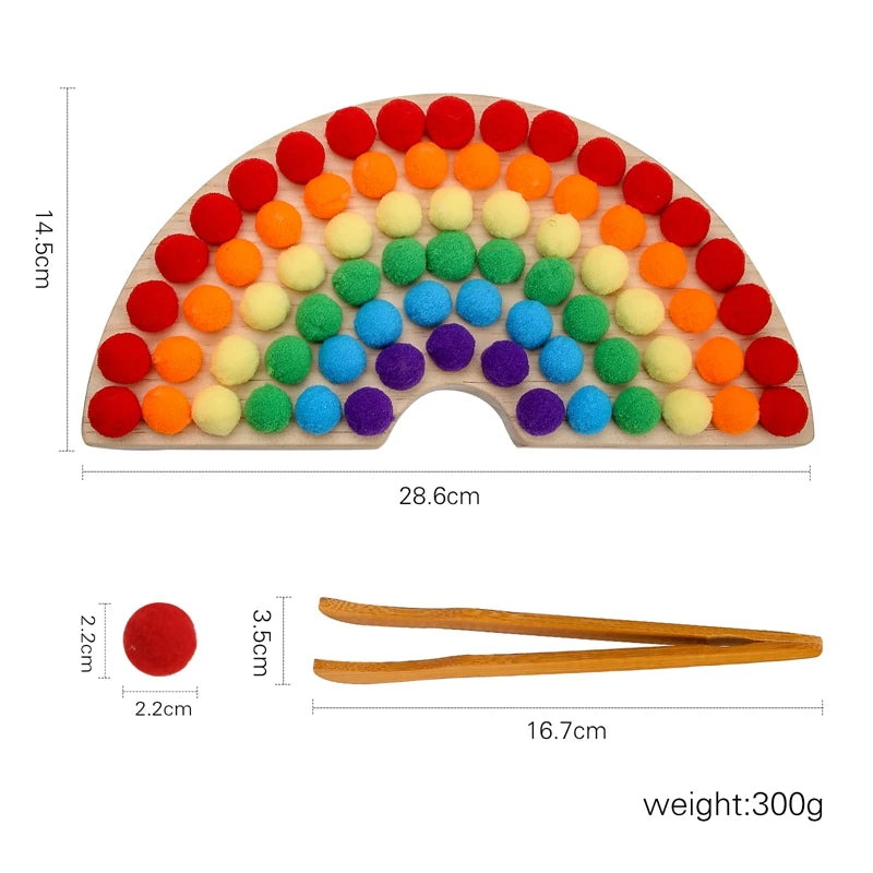 Montessori Rainbow Grab & Play – Color & Coordination Fun!