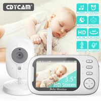 3.5" Wireless Video Baby Monitor with Night Vision, Temperature Monitoring & 2-Way Audio - Essential Baby Nanny Security Camera
