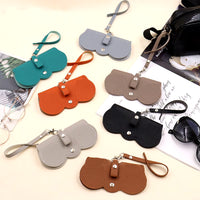 Cute Litchi Embossed PU Leather Glasses Case - Portable Sunglasses & Reading Glasses Storage Bag