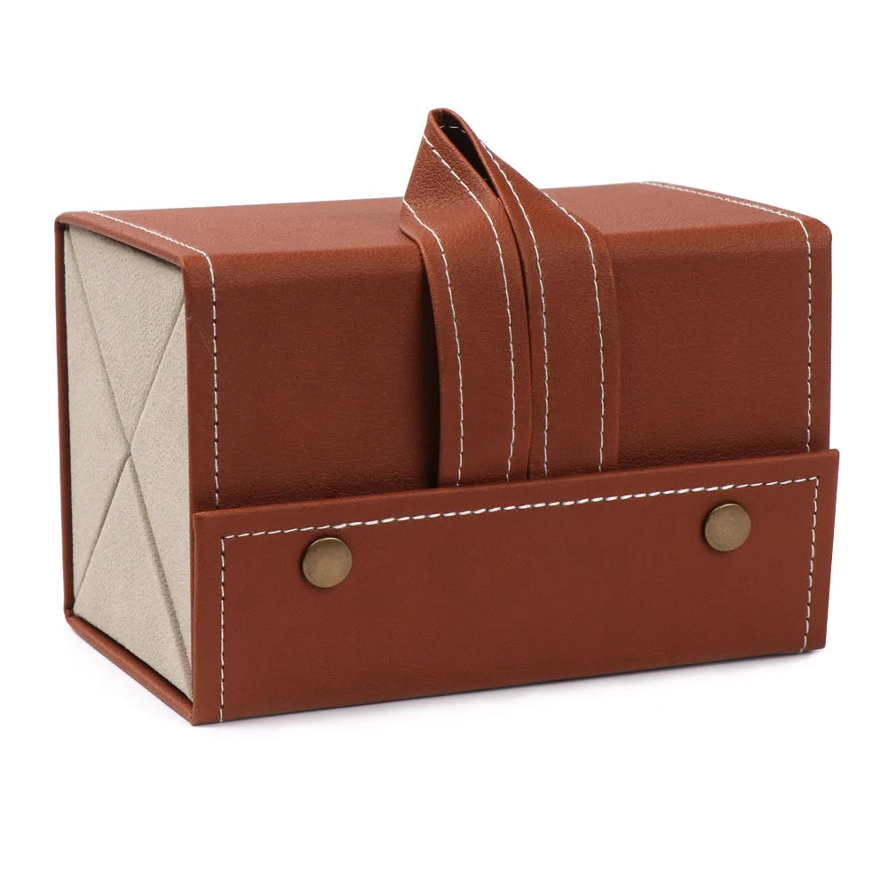 Versatile Multi-Slot Eyeglasses Organizer - Travel-Friendly PU Case for Sunglasses and Glasses Storage