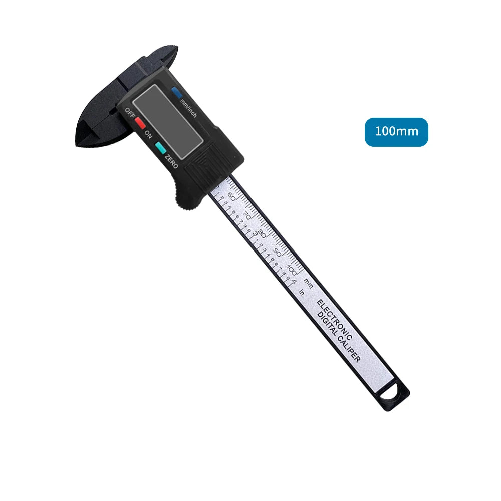 Precision Carbon Fiber Digital Caliper - 150mm/100mm Micrometer Measuring Tool