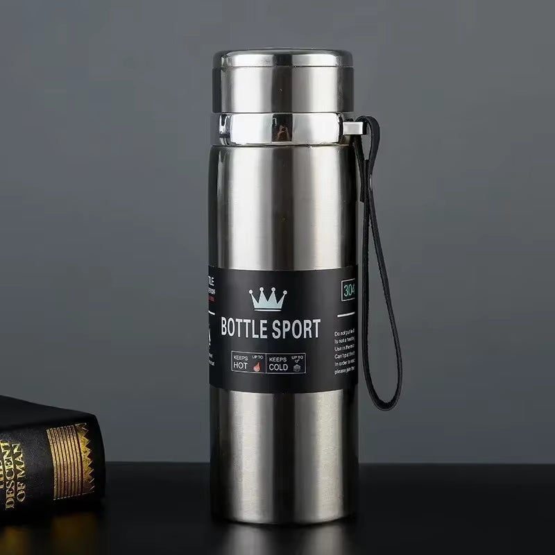 Premium Stainless Steel Thermal Water Bottle - Keeps Drinks Hot or Cold Perfect for Coffee & Tea - Ideal Gift Vacuum Flask