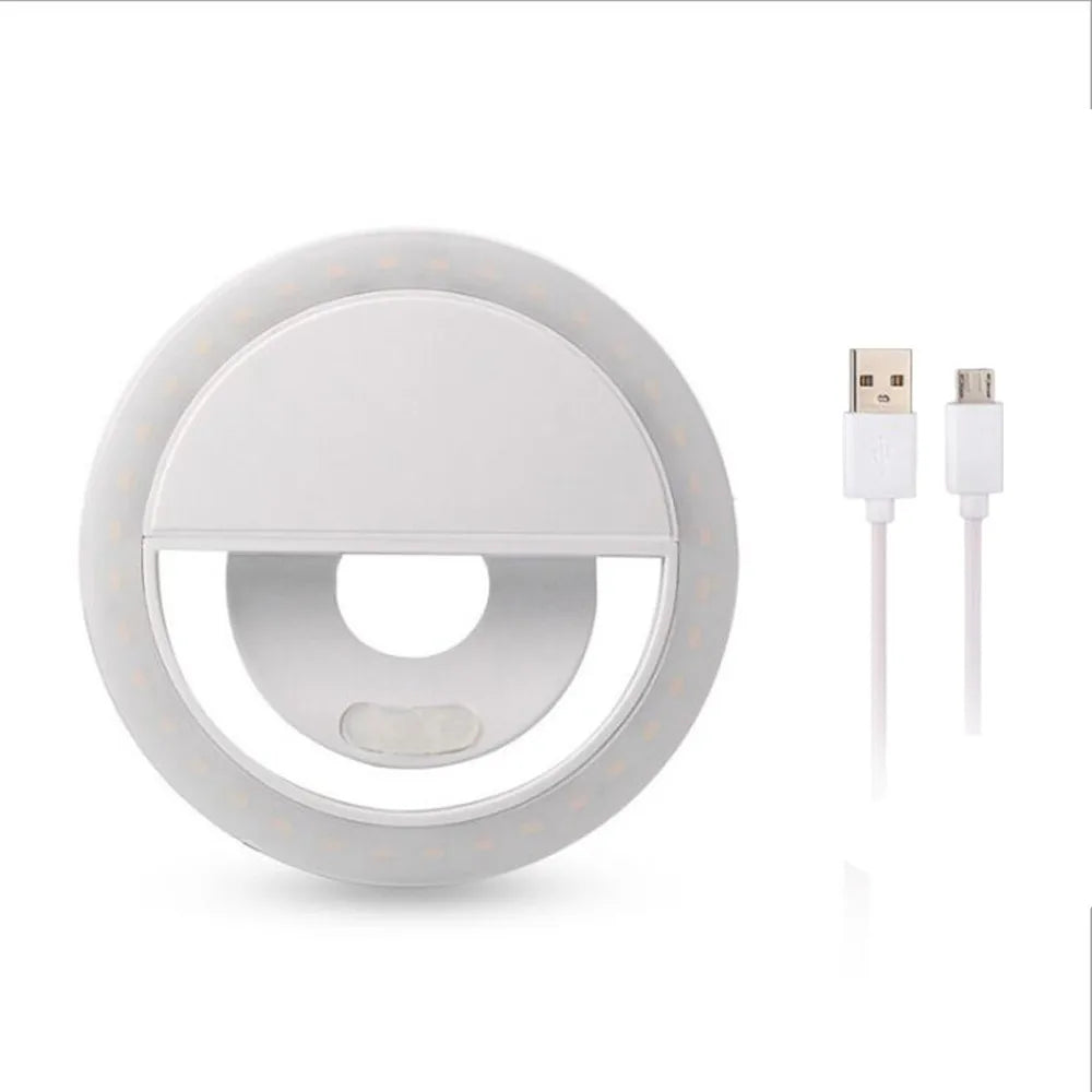 Rechargeable LED Selfie Ring Light - Perfect for Stunning Phone Photography & Video!