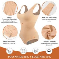 Ultimate Waist Trainer Bodysuit for Women - Tummy Control Seamless Shapewear, Butt Lifter Full Body Shaper in Black, White & Brown - High-Waist Girdle for All-Day Comfort