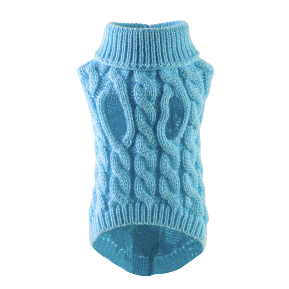 Cozy Winter Turtleneck Sweater for Small Dogs & Cats - Soft Vest for Chihuahuas, Yorkies & Teddy Jackets
