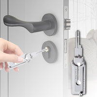 SS001 Professional Stainless Steel Key Decoder & Precision Lock Pick Tool Set - Versatile O-Ring Maintenance Kit with Gear Wrench for Automotive Repair