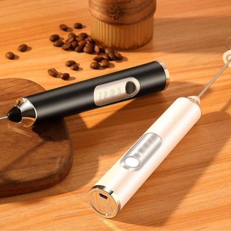 Versatile Rechargeable Milk Frother with 3 Heads & Speeds - Perfect for Lattes, Cappuccinos, Matcha, and More!