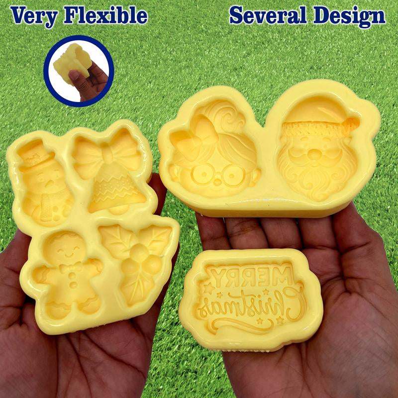 Festive Christmas Noel Mold Set - 3 Piece Collection