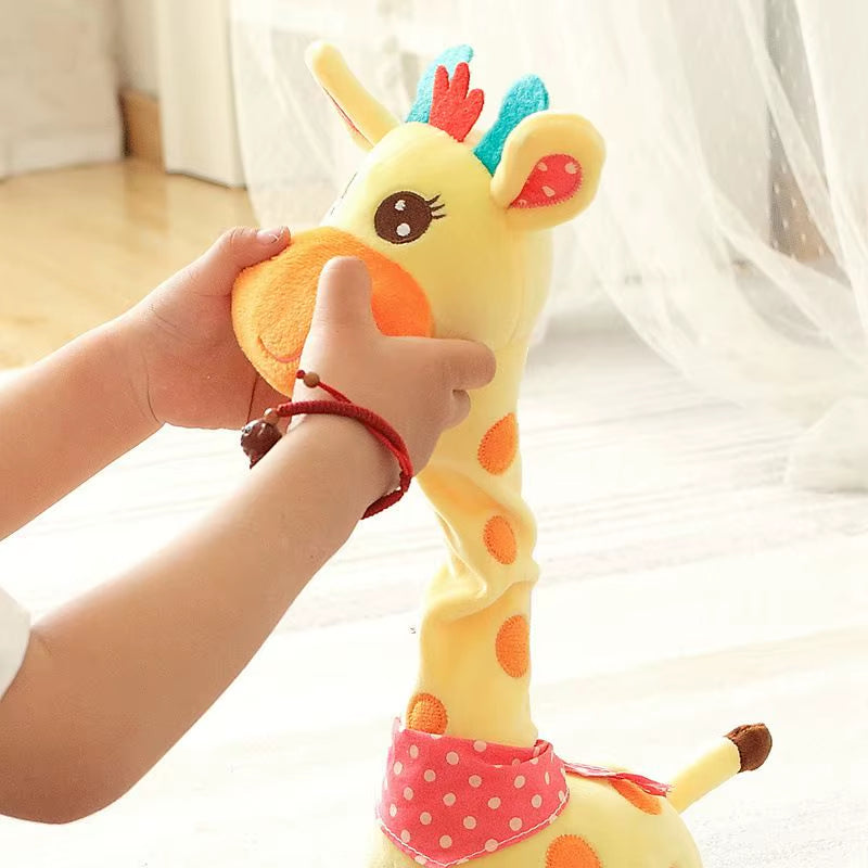 2025 Upgraded Singing & Dancing Giraffe Ornament with LED Lights - Perfect Kid's Gift for Any Occasion