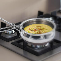 Heavy-Duty Stainless Steel Hot Pot Gripper Tongs | Heat-Resistant Kitchen Tool for Safe Lifting