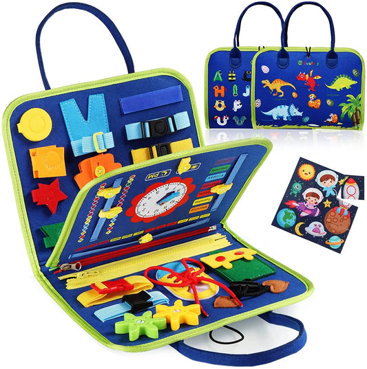 Travel-Friendly Montessori Activity Board