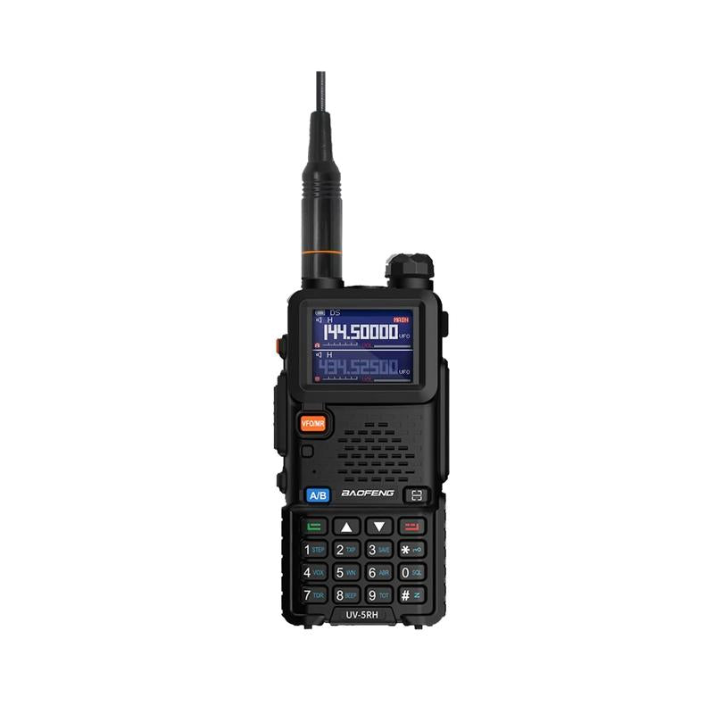 Baofeng 5RH Long Range Handheld Walkie Talkie - Rechargeable Two Way Radio with NOAA Weather Receiver & 999CH Frequency Copy