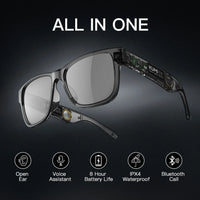 Meta V1 Smart Bluetooth Glasses – Polarized Sunglasses, Open-Ear Audio, IPX4 Waterproof, AI Voice Assistant