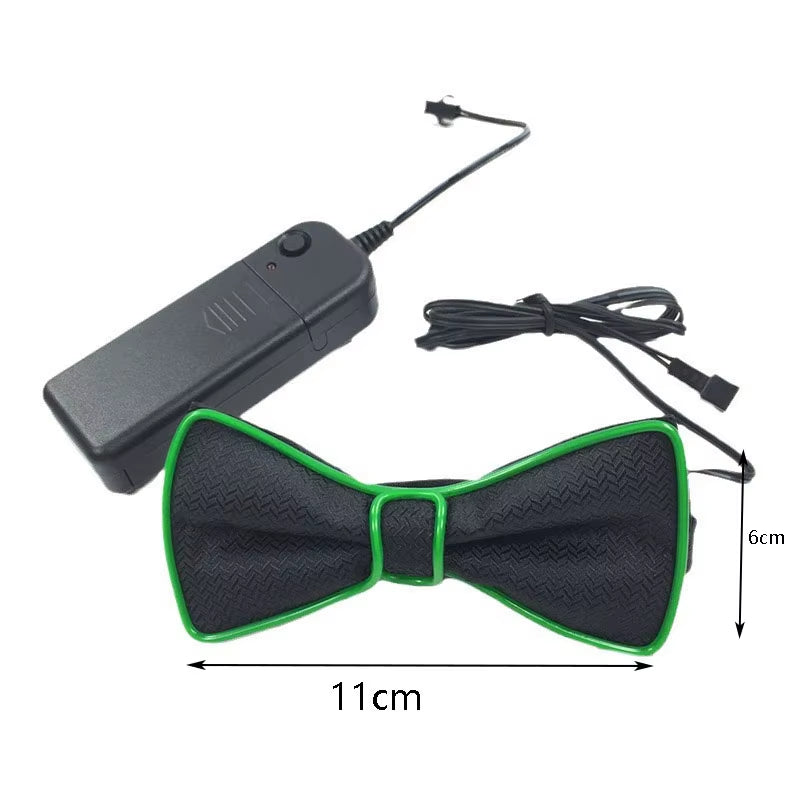 Illuminate Your Style: Men's LED Glowing Bow Tie for Parties, Halloween, Christmas & Clubbing