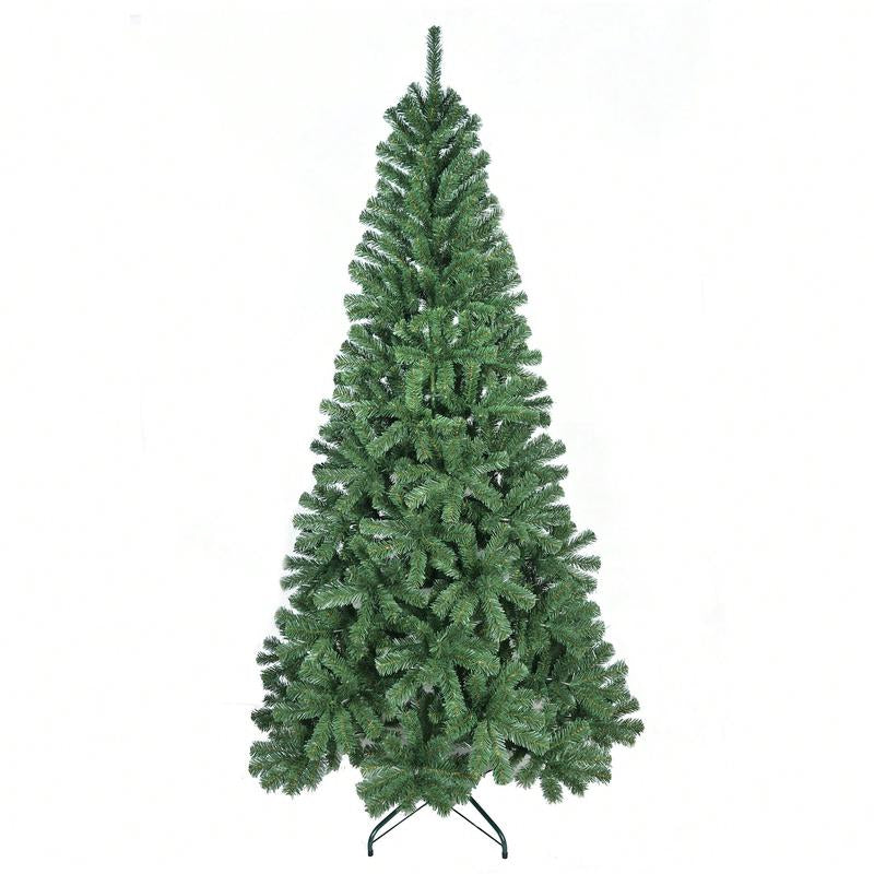 Premium HOT STAR 5/6/7/8Ft PVC Unlit Artificial Christmas Tree – Durable & Fire-Resistant Holiday Tree with Metal Stand for Custom DIY Decor