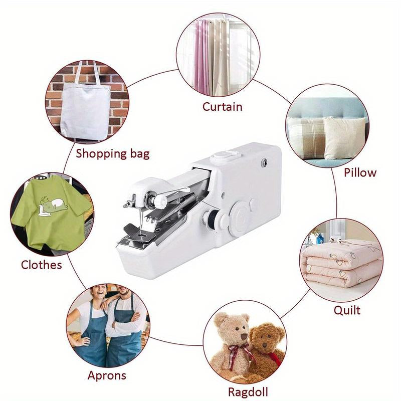 Portable Mini Handheld Sewing Machine - Perfect for Quick Repairs and On-the-Go Stitching!