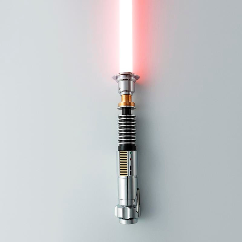 Rechargeable Bluetooth Motion Control Duel Lightsaber with Sound Effects - Epic Luke Skywalker Orange Role Play Toy for Adults and Collectors