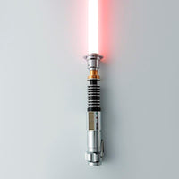 Rechargeable Bluetooth Motion Control Duel Lightsaber with Sound Effects - Epic Luke Skywalker Orange Role Play Toy for Adults and Collectors